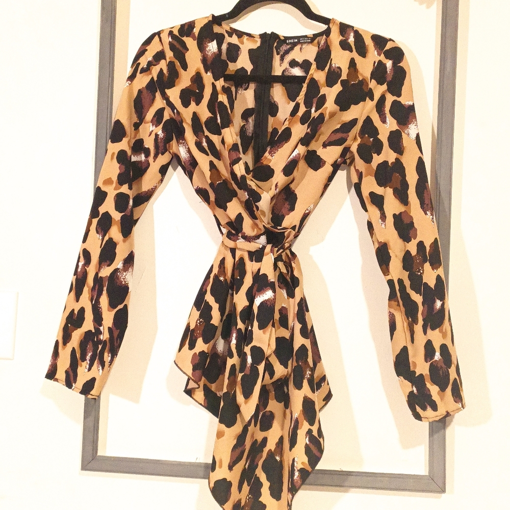 Women's Shein Wrap Blouse